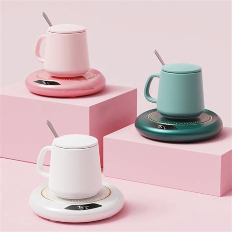 Mug Warmer for Desk | USB Powered Coffee Cup Warmer with 3 Temp Settings & LCD Display | Auto ...