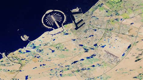 NASA releases satellite photos of Dubai and Abu Dhabi before and after record flooding - Journey ...