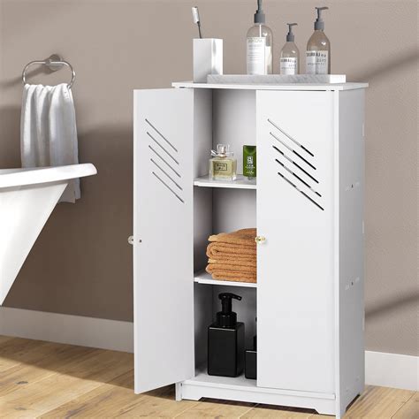Small White Gloss Bathroom Floor Cabinet at Hunter Plume blog