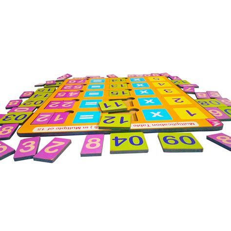 Wooden Multiplication Table Board from 1-5 in Multiple of 15 – Wissen ...
