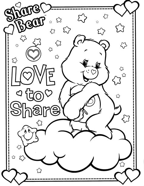 Coloring Pages Of Care Bears