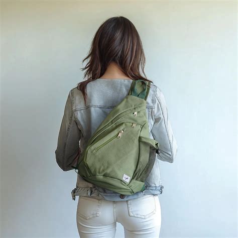 Pin by Kelly on fashion | Canvas sling bag, Sling bag outfit, Sling bag