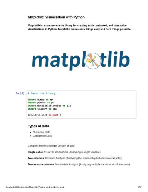 Matplotlib - Matplotlib makes easy things easy and hard things possible ...
