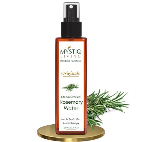 Rosemary Water for Hair Growth, Hair Mist Spray | Steam Distilled, 100 ...