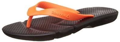 Buy Reebok Men's Fresco Flip Black and Wild Orange Flip-Flops and House ...