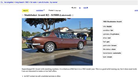 Bob's Studebaker Resource Website (Studebaker Avantis R-4000 to R-4999)