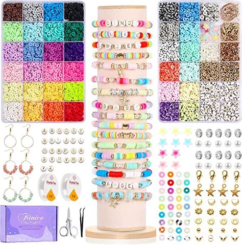 clay bead bracelet set amazon