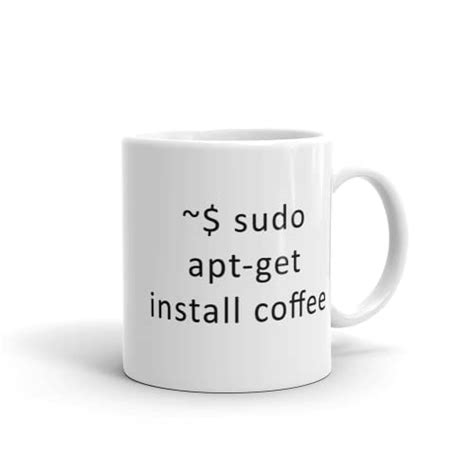 Buy HUMWE Ceramic Sudo Apt-get Install Linux Shell Command- for ...