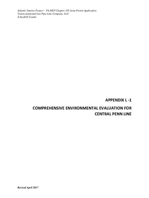 Fillable Online files dep state pa 1 COMPREHENSIVE ENVIRONMENTAL ...