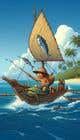 Entry #217 by sadatsoisob for Exaggerated Cartoon of Boy on Canoe ...