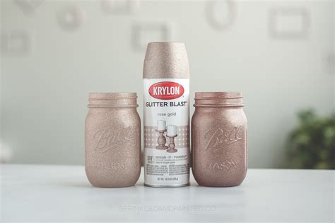 Rose Gold Glitter Spray Paint – Sprinkled and Painted at KA Styles.co