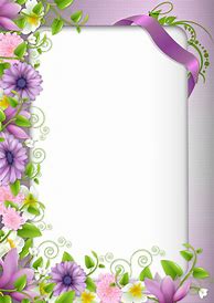 Image result for Purple Flower Frame