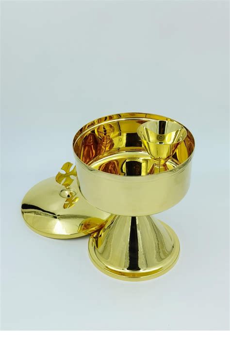 Heavy Gold Plated Ciborium Made from Grade One Brass Alloy – Living Words
