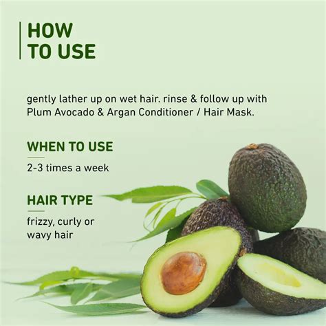 Plum Avocado and Argan Oil Frizz Control Shampoo – Plum