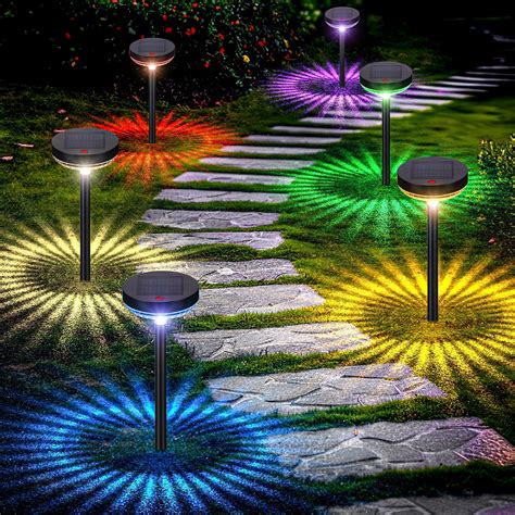 COXSENI Solar Path Lights Outdoor 4Pack, Bright 60LED Solar Pathway ...