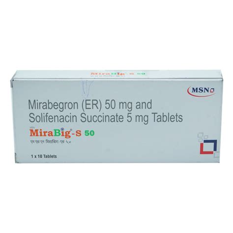 Mirabig-S 50 Tablet | Uses, Side Effects, Price | Apollo Pharmacy