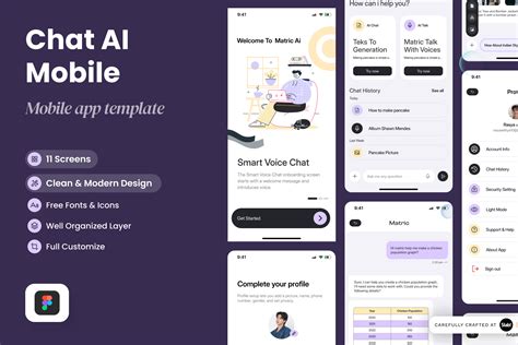 Matric - Chat AI Mobile App, an App Template by SLAB! Design