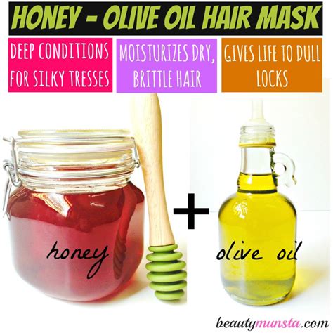 Honey and Olive Oil Hair Mask | Deep Conditioning for Silky Tresses ...