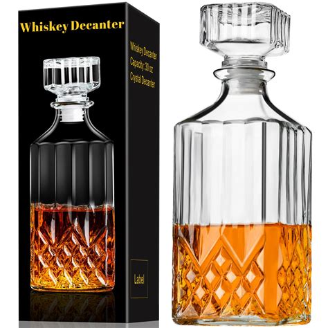 Buy PARACITY Whiskey Decanter, 30oz Decanters for Alcohol with Glass ...