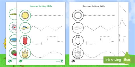 Summer Cutting Skills Activity (teacher made)