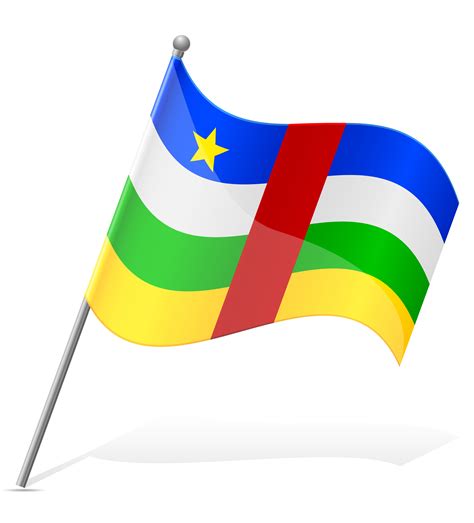 flag of Central African Republic vector illustration 510984 Vector Art ...