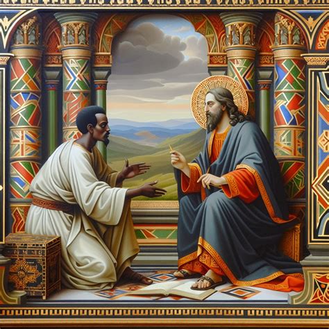 Philip And The Ethiopian Eunuch Artwork | Bible Art