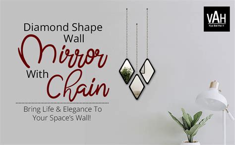 Buy VAH- Kya Bat Hai !! Diamond Shape Decorative Wall Mirror Hanging ...