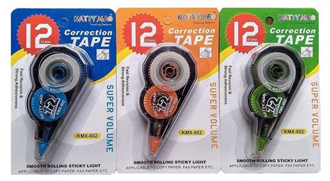 ECLET Correction Tape - Pack of 2 Pcs Correction Tape 12 Meter X 5 MM ...