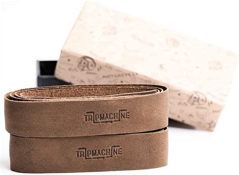 Trip Machine Company Motorcycle Handle bar Leather Grip Wraps ...