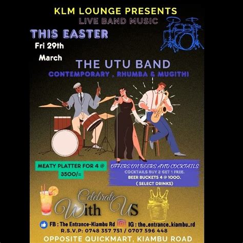 KLM LOUNGE - LIVE BAND FRIDAYS, KLM LOUNGE - KIAMBU RD, Nairobi, 29 ...
