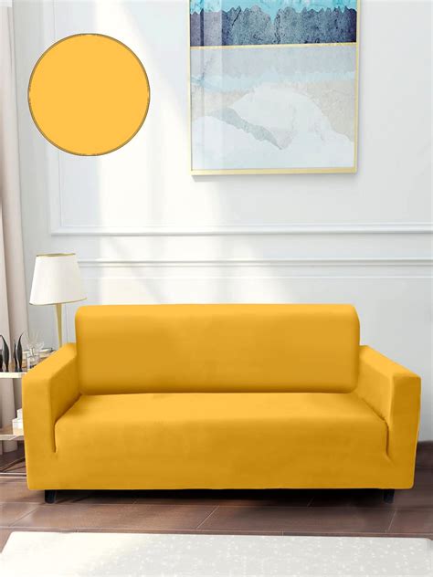 Cortina 100% Polyester Spandex Fabric Plain Sofa Cover Big Elasticity ...