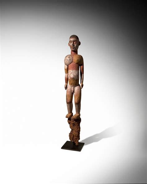 Bonhams : Monumental Igbo Male Shrine Figure, Nigeria