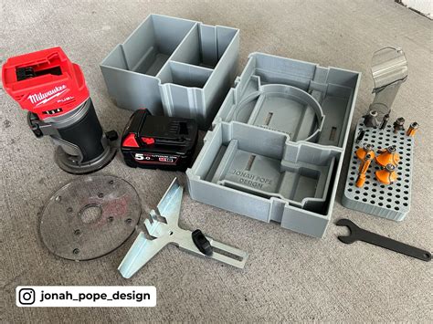 Milwaukee M18 Router Using Template Guide 的图像结果