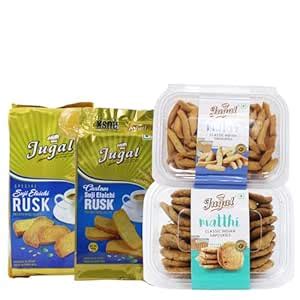 JUGAL Special Suji Elaichi Rusk (500gm)| Custom Suji Elaichi Rusk(400gm ...