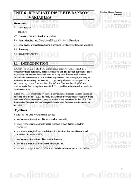 Image result for Bivariate Discrete Random Variables