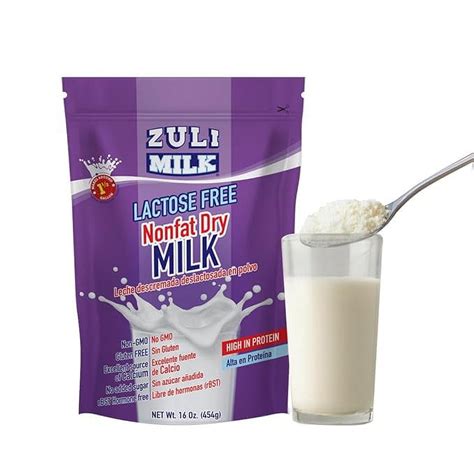 Zuli Nonfat Dry Milk Powder (16oz) - rBST-Free, Non-GMO, Lactose-Free ...