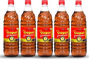 GOPAL Kachi Ghani Cold Pressed Agmark Certified Grade 1 Mustard Oil PET ...