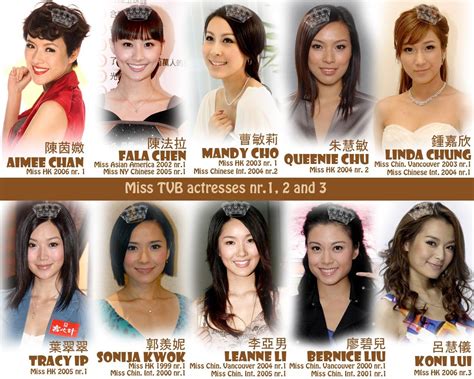 TVB Stuffs: Miss TVB actresses, nr 1, 2 & 3 | Actresses, Linda chung ...