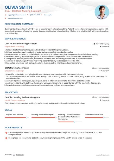 10+ CNA Resume Samples & Templates for 2025