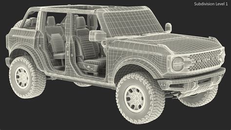3D model Ford Bronco 2021 Removed Doors | 3D Molier International