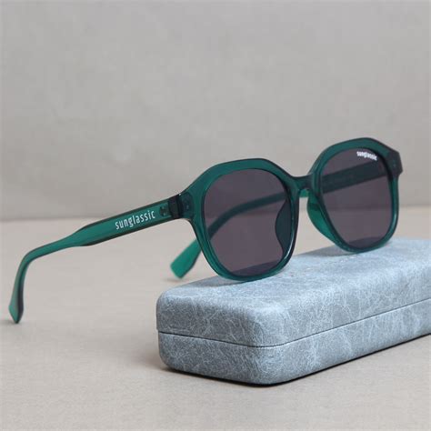 Buy Crypto Green Black Square Sunglasses - Sunglassic