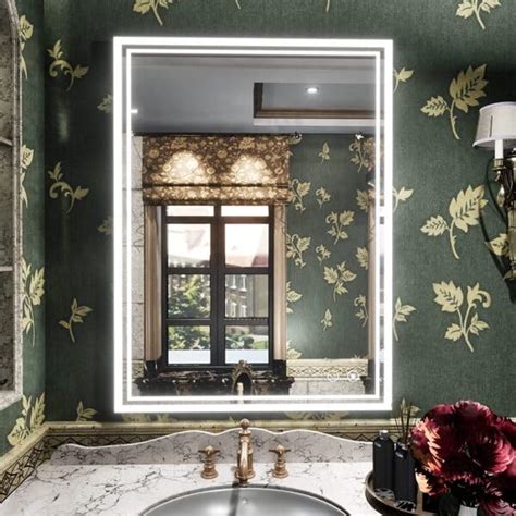 Buy Quality Glass Rectangular LED Mirror for Bathroom - 18 x 30 Inch ...