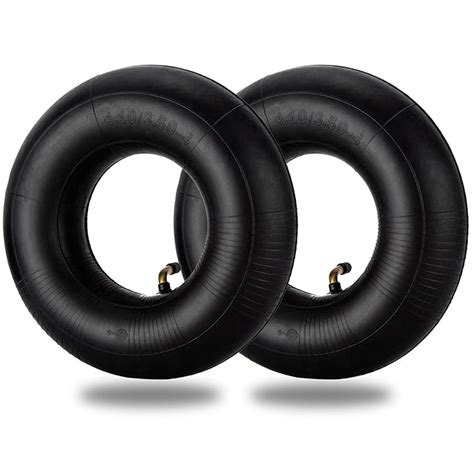 4.10/3.50-4" Replacement Lawn Tire Inner Tubes, Pack of 2 Heavy Duty ...