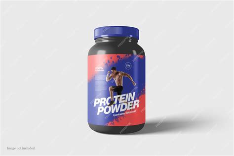 Premium PSD | Protein Powder Jar Mockup