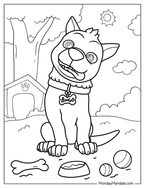 Bingo Coloring Pages [2025]