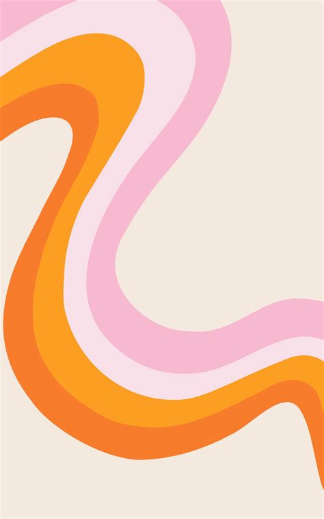 Pink & Orange Retro 70s Wall Mural | Papier peint retro, Fond d'ecran ...