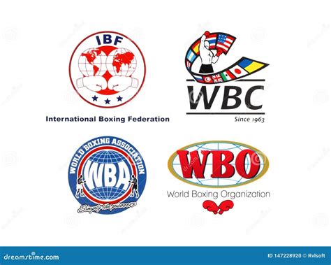 Collection of Main World Professional Boxing Organizations Logos ...