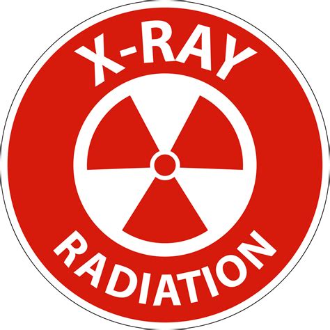 Danger X-Ray Radiation Sign On White Background 10814968 Vector Art at Vecteezy