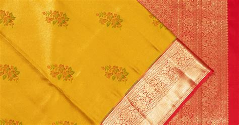Taranga Kanchi Silk Tissue Butta Yellow Saree | Kankatala