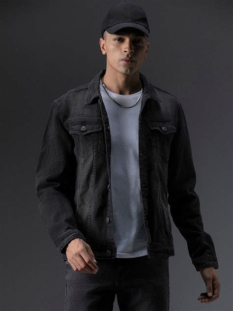 Men's Black Solid Denim Jacket - High Star x Dennis Lingo – DENNIS LINGO